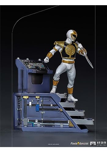 Iron Studios Power Rangers White Ranger 1/10 Scale | Power Rangers | 7" inches Collectible Figure