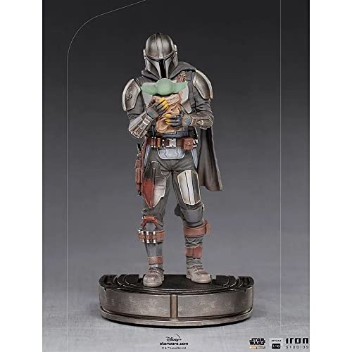 Iron Studios 1:18 Mandalorian and Grogu Art Scale - The Mandalorian, Multicolor