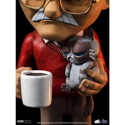 Iron Studios Stan Lee 5.5" Mini Co. PVC Stan Lee with Grumpy Cat Figure