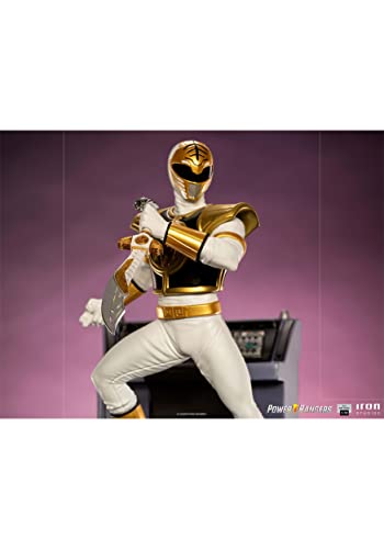 Iron Studios Power Rangers White Ranger 1/10 Scale | Power Rangers | 7" inches Collectible Figure