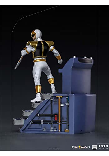 Iron Studios Power Rangers White Ranger 1/10 Scale | Power Rangers | 7" inches Collectible Figure