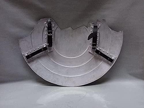 SIAN BRASS Medieval Broken Captain Shield for Halloween, Cosplay, Role-Play and Theater Play America Shield Captain Adult Shield Captain Real Shield Cosplay Party Props, Red,(Broken Shield)