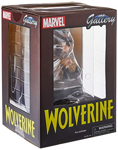 DIAMOND SELECT TOYS APR182171 Marvel Gallery, Wolverine PVC Diorama Figure, 9 inches, Multicolor