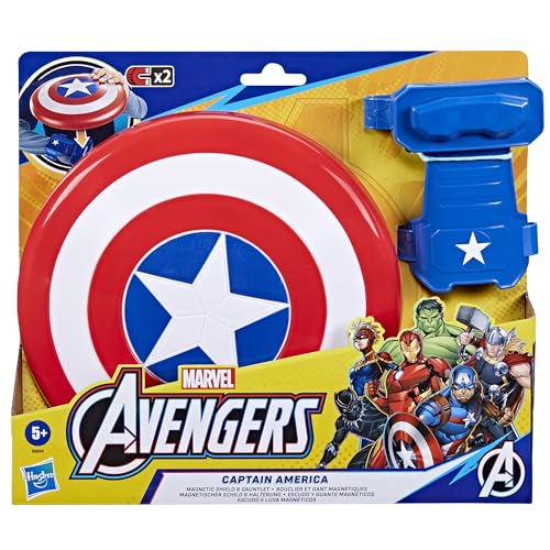 Marvel Avengers Captain America Magnetic Shield & Gauntlet 2-Piece Toy Figure Set