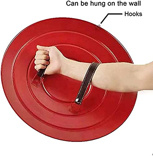 LLQQHY 18.7 Inch Metal Captain Shield Red