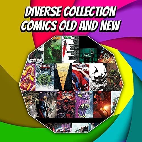 DNJ COMICS Marvel Comics, DC Comics & Indie Comic Books Collection 25 Pack - Comic Book Gift Box for Teens and Adults - Great Mix of Unique Comic Books