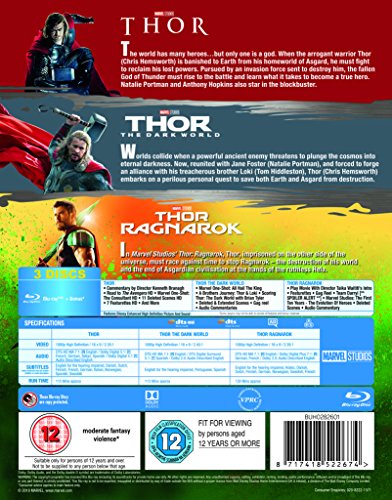 Thor 1-3 Box Set BD [Blu-ray] [2017] [Region Free]