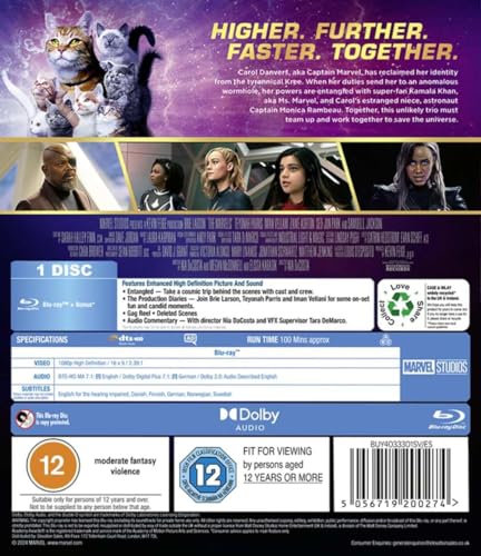The Marvels [Blu-ray] Region Free