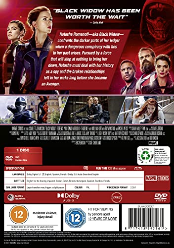Marvel Studios Black Widow DVD [2021]