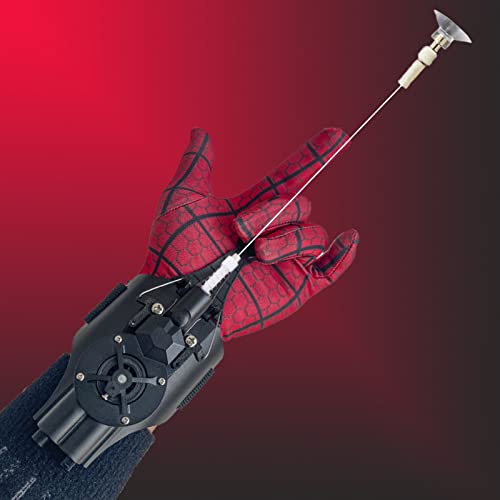 Spider Web Shooters That Actually Shoot,8ft Real Rope Launcher,Spider Web Gadgets Toy Cool Gadgets for Kids (Black)