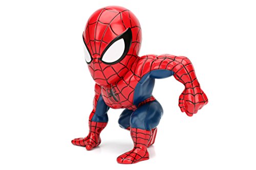 Jada Toys Marvel Ultimate Spider-man Metals Diecast collectible toy figure, 6", Red and Blue