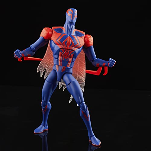 Marvel Legends Series Spider-Man: Across The Spider-Verse Spider-Man 2099 6-inch Action Figure Toy, 2 Accessories