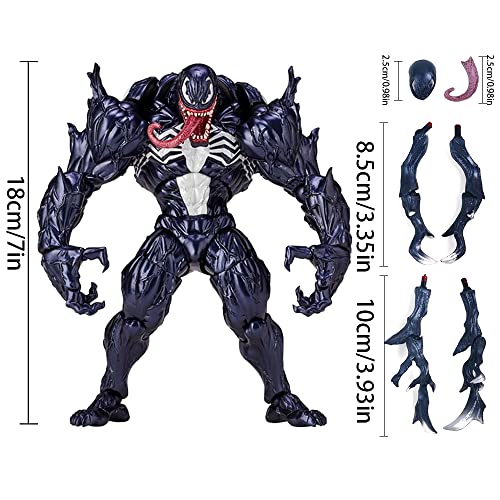 Venom Legends Series - 7 Inch Venom and Collectible Carnage Anime Action PVC Figure - Movable Venom Doll Model Statue Toy Gift