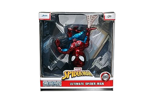 Marvel 6-Inch Spider-Man MetalFigs Diecast Collectible Figure, Toys for Kids and Adults