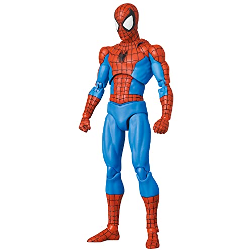 メディコム・トイ(MEDICOM TOY) MAFEX No.185 Spider-Man Spider-Man (Classic Costume Ver.) Total Height Approx. 6.1 inches (155 mm), Non-Scale, Pre-Painted Action Figure