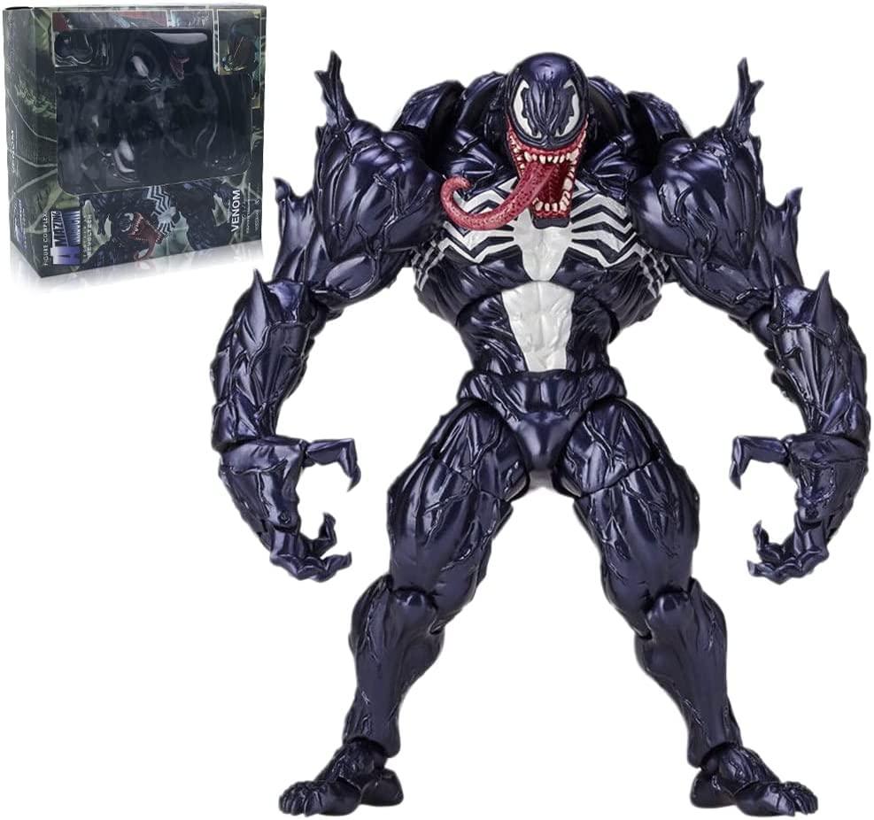 Venom and Carnage Action Figure Vеnоm Legends Series, 7inch Collectible Anime Venom Toy Vеnоm Figure PVC Joints Movable Venom Doll Model Toy Figures Venom Statue Toy Decoration Ornaments Gift