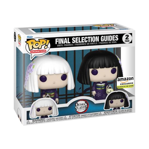 Funko Pop! Animation: Demon Slayer - Final Selection Guides, Kanata and Kiriya Glow in The Dark (2-Pack), Amazon Exclusive