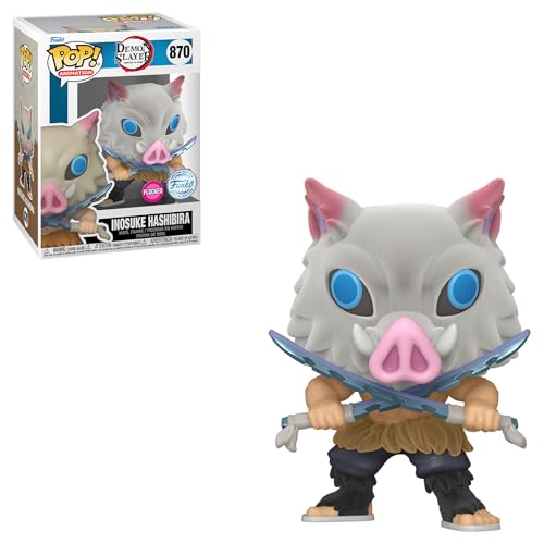 Funko Pop! Animation: Demon Slayer - Inosuke Hashibira Flocked Special Edition Multicolor Exclusive #870