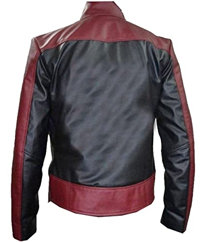 The Classo Spidey Men Maroon Faux leather Jacket Super hero Movie Design