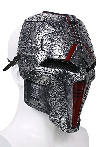 Xcoser Sith Acolyte Mask Helmet Costume Props for Adult Halloween Cosplay Updated