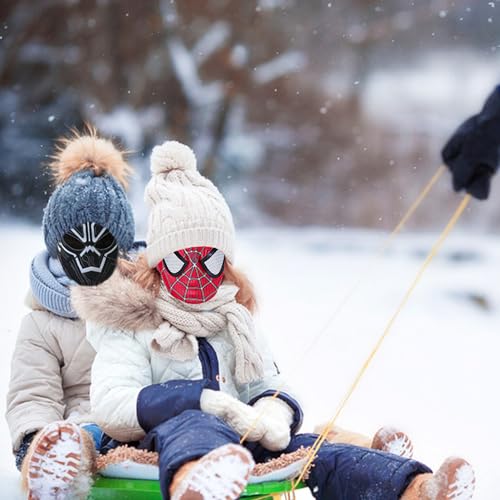 YongEnShang 4 Pcs Halloween Dress Up Masks,Superhero Hats Cosplay Costumes for Kids (GHLD)