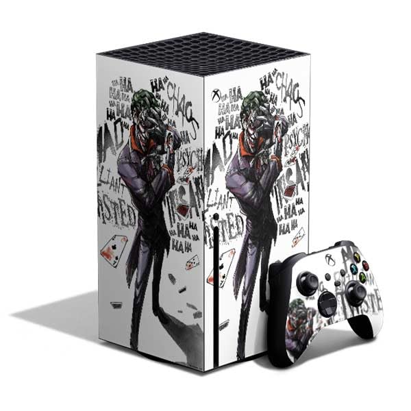 Skinit Decal Gaming Skin Compatible with Xbox Series X Bundle - Officially Licensed DC Comics The Joker Brilliantly Twisted Design