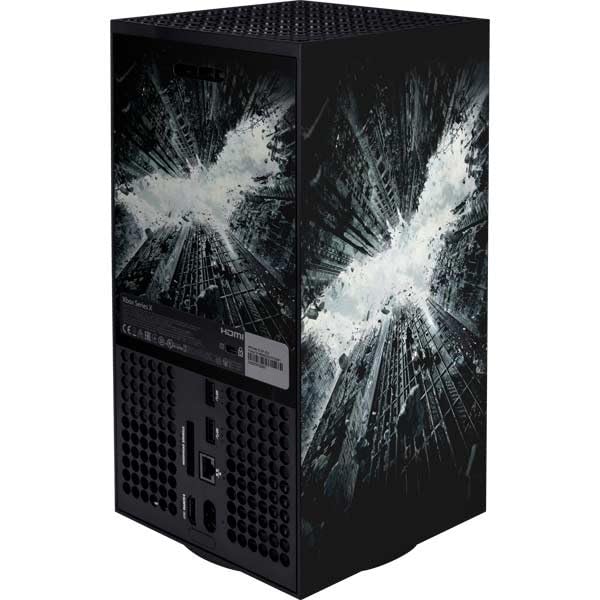 Skinit Decal Gaming Skin Compatible with Xbox Series X Bundle - Officially Licensed DC Comics Batman Dark Knight Rises Poster Design