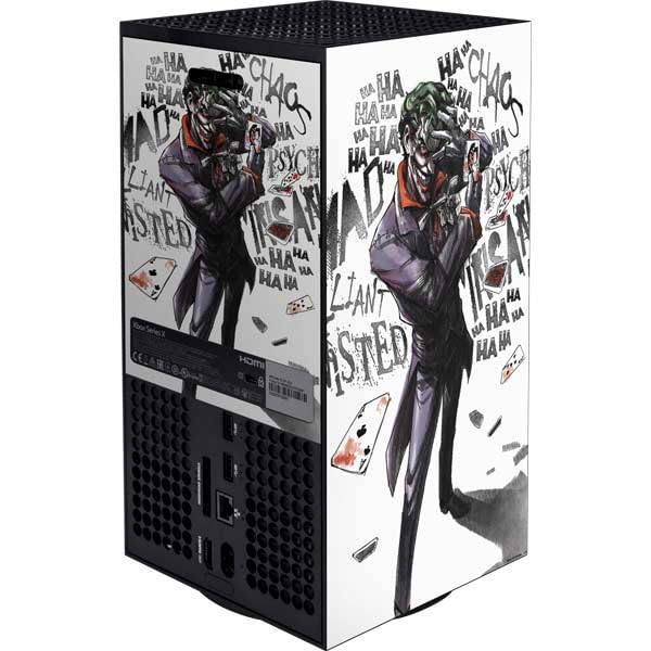 Skinit Decal Gaming Skin Compatible with Xbox Series X Bundle - Officially Licensed DC Comics The Joker Brilliantly Twisted Design