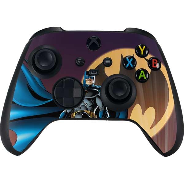 Skinit Decal Gaming Skin Compatible with Xbox Series X Bundle - Officially Licensed DC Comics Batman in The Sky Design