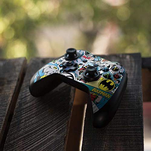 Skinit Decal Gaming Skin Compatible with Xbox One S Controller - Officially Licensed Warner Bros Batman Comic Book Design