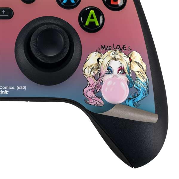 Skinit Decal Gaming Skin Compatible with Xbox Series X Bundle - Officially Licensed DC Comics Harley Quinn Mad Love Design