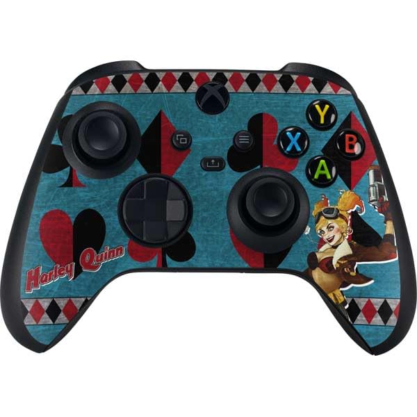 Skinit Decal Gaming Skin Compatible with Xbox Series X Bundle - Officially Licensed DC Comics Bombshells Harley Quinn Design