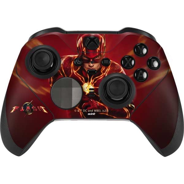 Skinit Decal Gaming Skin Compatible with Xbox Elite Wireless Controller Series 2 - Officially Licensed DC Comics The Flash Movie: The Fastest Man Alive Design