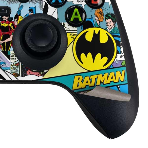 Skinit Decal Gaming Skin Compatible with Xbox Series X Bundle - Officially Licensed DC Comics Batman Vintage Pose Collage Art Design