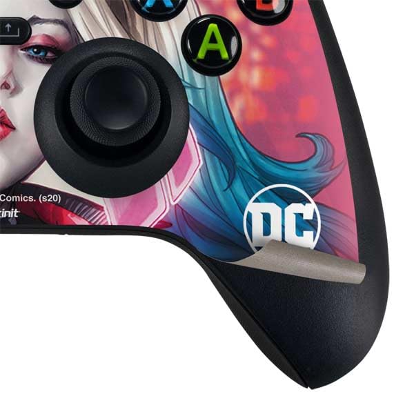 Skinit Decal Gaming Skin Compatible with Xbox Series X Bundle - Officially Licensed DC Comics Harley Quinn Rebirth Cover #1 Legacy Color Variant Art by Art Germ Design