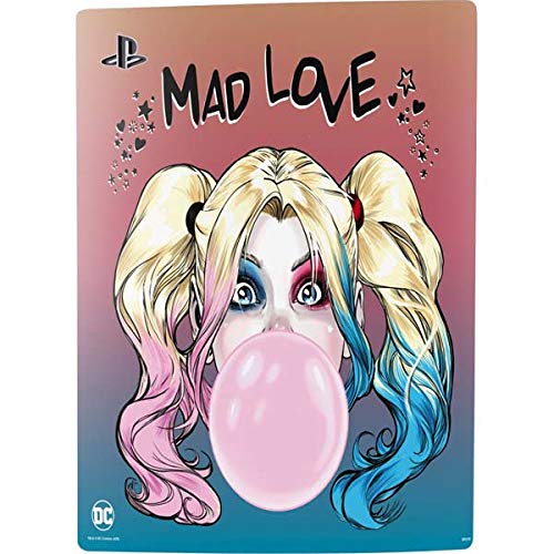 Skinit Decal Gaming Skin Compatible with PS5 Bundle - Officially Licensed DC Comics Harley Quinn Mad Love Design