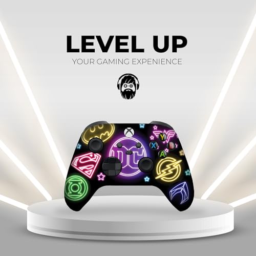DreamController DC Comiic NEON Custom X-box Controller Wireless compatible with X-box One/X-box Series X/S Proudly Customized in USA with Permanent HYDRO-DIP Printing (NOT JUST A SKIN)