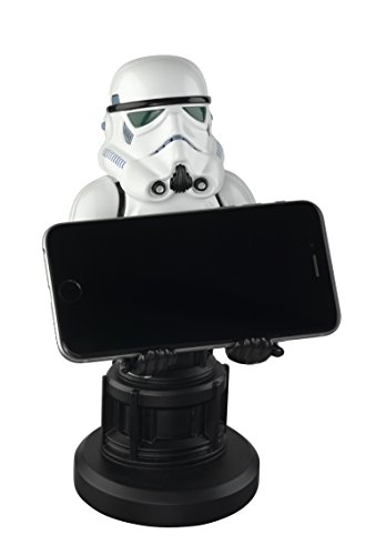 Exquisite Gaming: Star Wars Stormtrooper and Marvel Deadpool - Original Mobile Phone, Gaming Controller Holders and Device Stands, Cable Guys, Licensed Figures