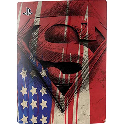 Skinit Decal Gaming Skin Compatible with PS5 Bundle - Officially Licensed DC Comics Superman Crest Design