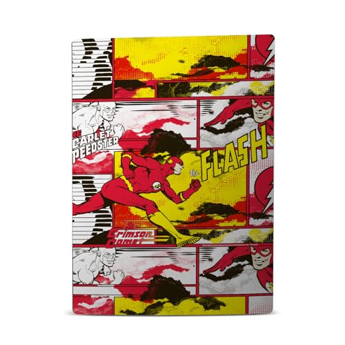 Head Case Designs Officially Licensed The Flash DC Comics Panel Collage Comic Book Art Vinyl Faceplate Gaming Skin Decal Compatible with Sony Playstation 5 PS5 Disc Console & DualSense Controller