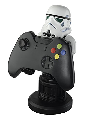 Exquisite Gaming: Star Wars Stormtrooper and Marvel Deadpool - Original Mobile Phone, Gaming Controller Holders and Device Stands, Cable Guys, Licensed Figures