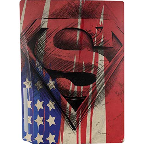 Skinit Decal Gaming Skin Compatible with PS5 Bundle - Officially Licensed DC Comics Superman Crest Design