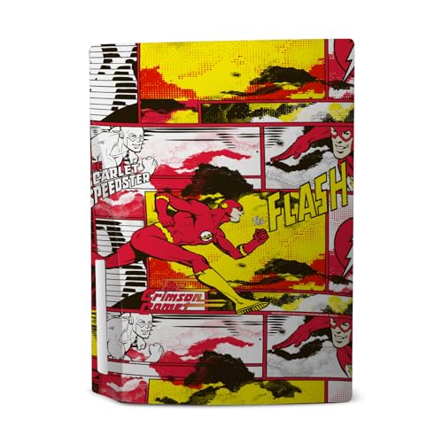 Head Case Designs Officially Licensed The Flash DC Comics Panel Collage Comic Book Art Vinyl Faceplate Gaming Skin Decal Compatible with Sony Playstation 5 PS5 Disc Console & DualSense Controller