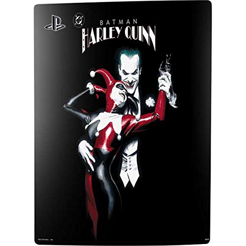 Skinit Decal Gaming Skin Compatible with PS5 Bundle - Officially Licensed DC Comics The Joker Batman: Harley Quinn Cover #1 Art by Alex Ross. Piece Also Known as Tango with Evil Design