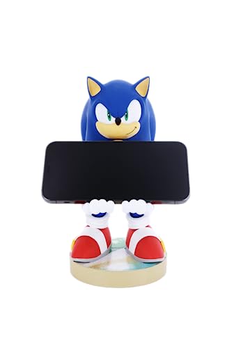 Cable Guys - Modern Sonic the Hedgehog Gaming Accessories Holder & Phone Holder for Controller (Xbox, Play Station, Nintendo Switch) & Phone (Iphone, Samsung Galaxy, Google Pixel)