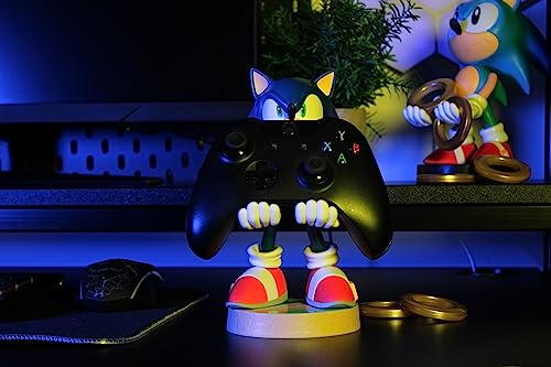 Cable Guys - Modern Sonic the Hedgehog Gaming Accessories Holder & Phone Holder for Controller (Xbox, Play Station, Nintendo Switch) & Phone (Iphone, Samsung Galaxy, Google Pixel)