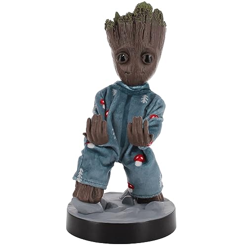 Exquisite Gaming: The Guardians of The Galaxy: Toddler Groot in Pajamas -Original Gaming Controller & Phone Holder, Cable Guys, Marvel Licensed Figure