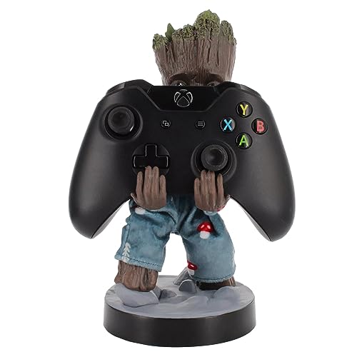 Exquisite Gaming: The Guardians of The Galaxy: Toddler Groot in Pajamas -Original Gaming Controller & Phone Holder, Cable Guys, Marvel Licensed Figure
