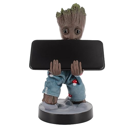 Exquisite Gaming: The Guardians of The Galaxy: Toddler Groot in Pajamas -Original Gaming Controller & Phone Holder, Cable Guys, Marvel Licensed Figure