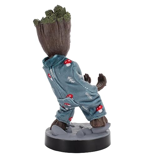 Exquisite Gaming: The Guardians of The Galaxy: Toddler Groot in Pajamas -Original Gaming Controller & Phone Holder, Cable Guys, Marvel Licensed Figure
